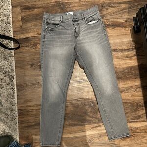 Gray Women's Jeans Loft size 8